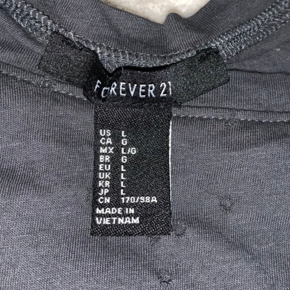 Gray Crop Top - Picture 3 of 3